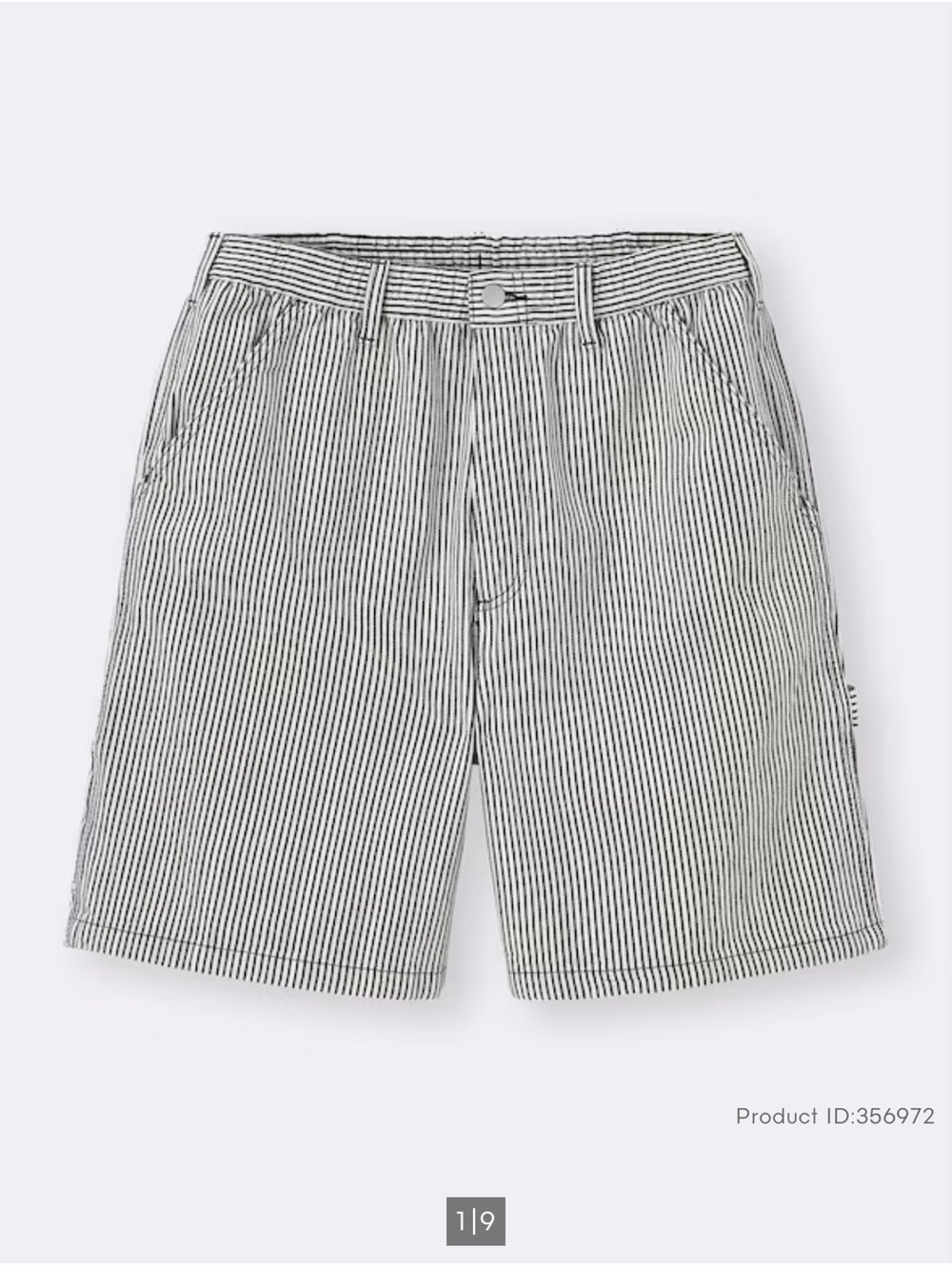 Unisex painter knee length shorts